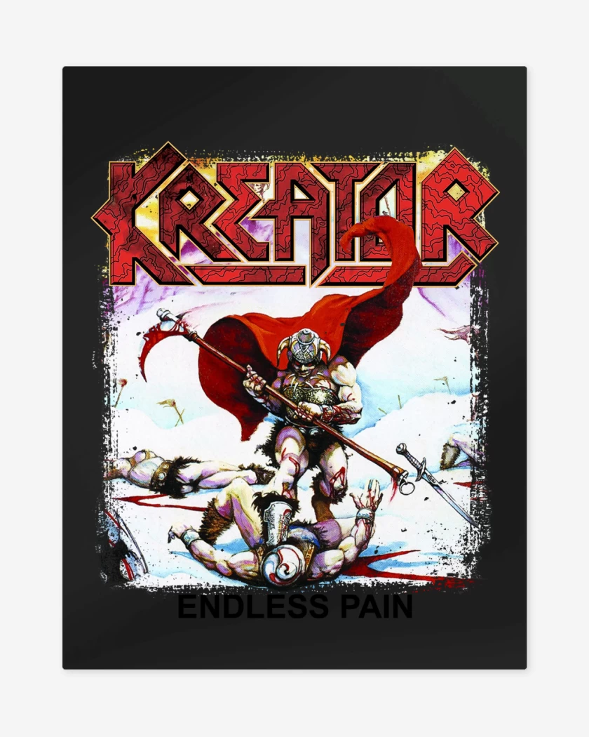 Print metalico Negro de Kreator Endless Pain