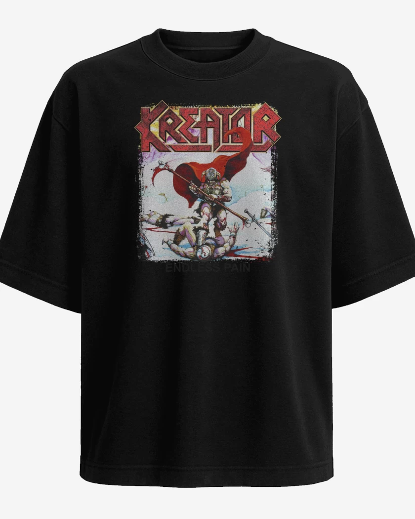 Polera Oversize Negro de Kreator Endless Pain