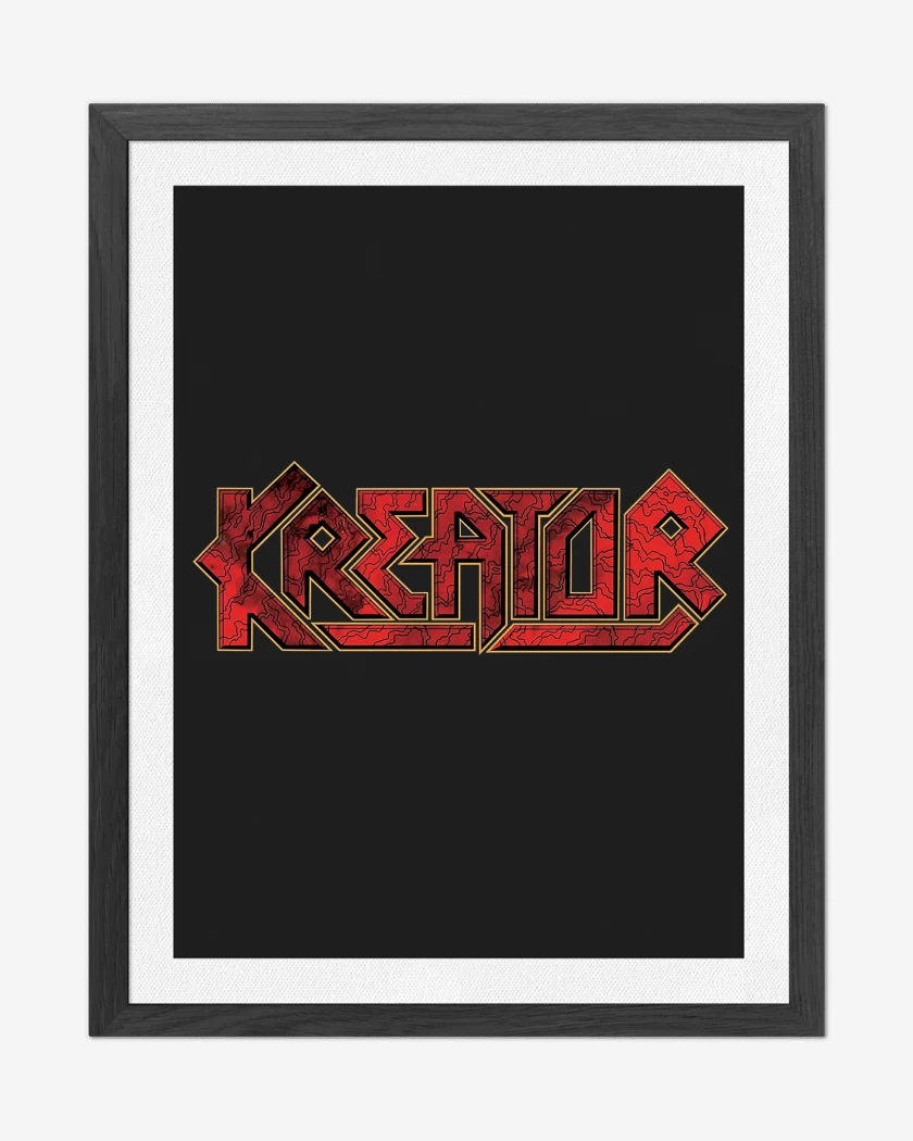 Cuadro decorativo Negro de Kreator