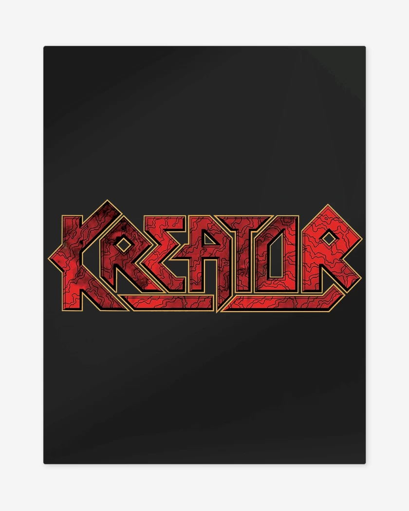Print metalico Negro de Kreator