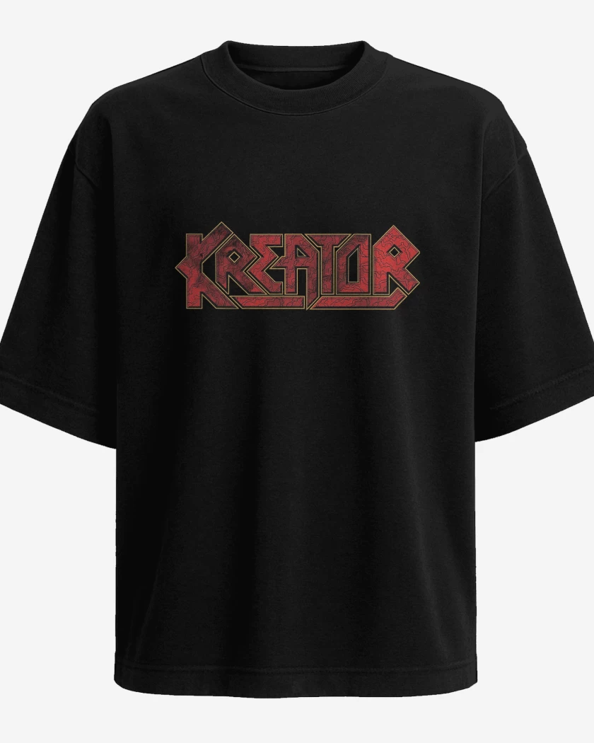 Polera Oversize Negro de Kreator