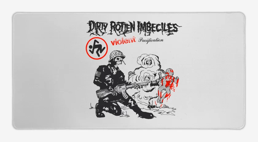 Mouse pad Gamer Blanco de D.R.I. Violente Pacification