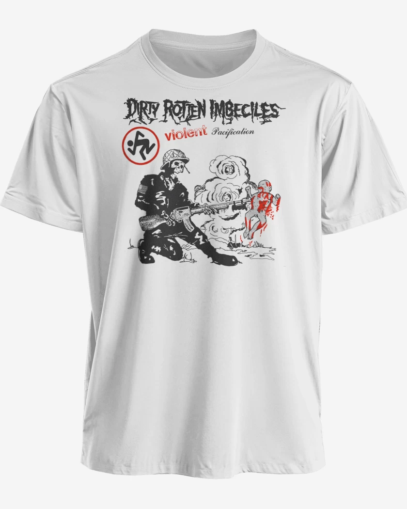 Polera premium Blanco de D.R.I. Violente Pacification