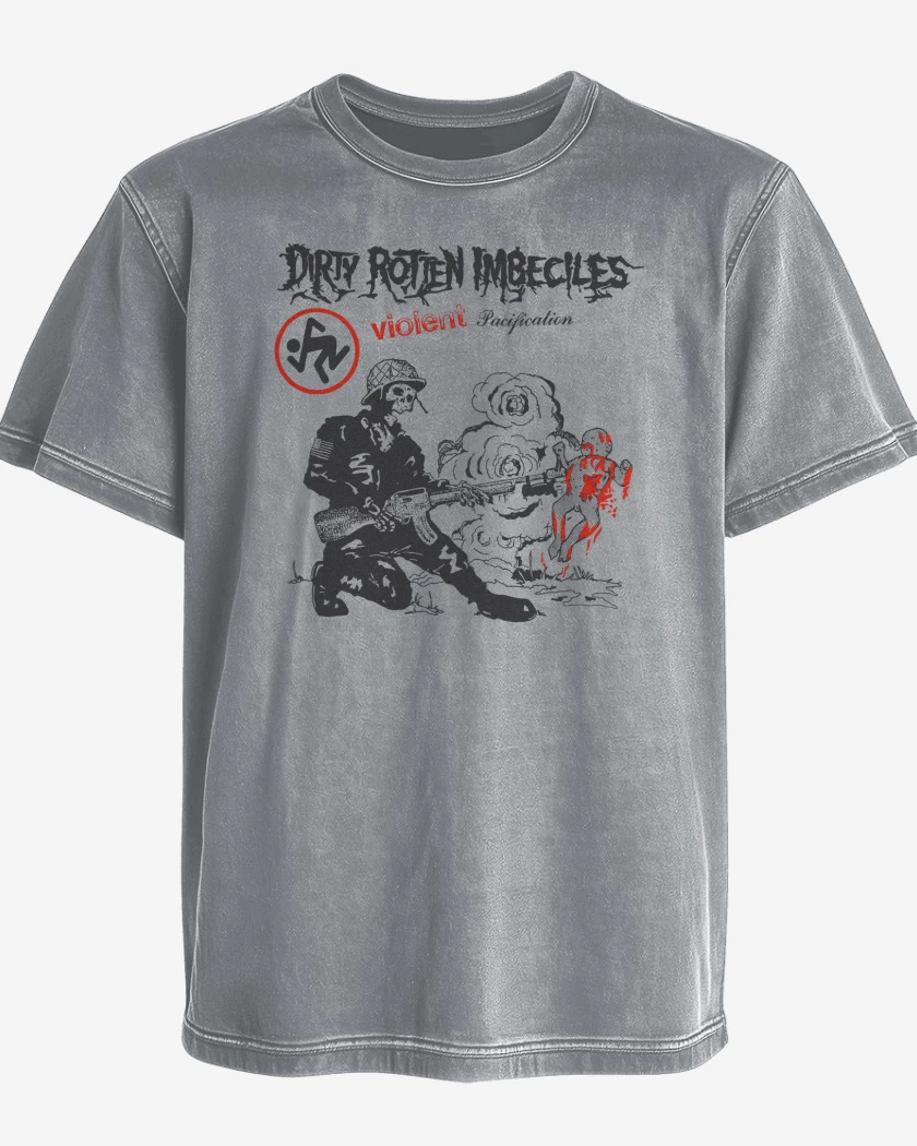 Polera desgastada D.R.I. Violente Pacification