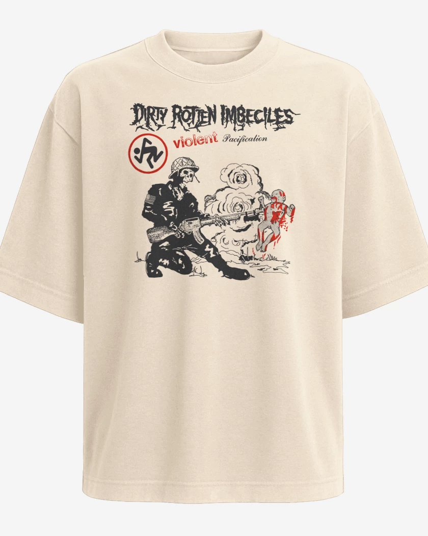 Polera Oversize D.R.I. Violente Pacification