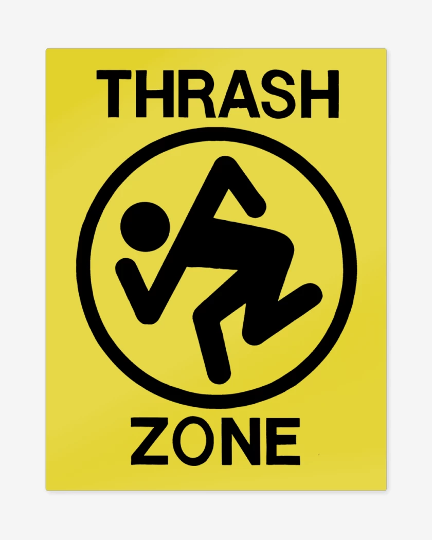 Print metalico Amarillo de Thrash Zone DRI