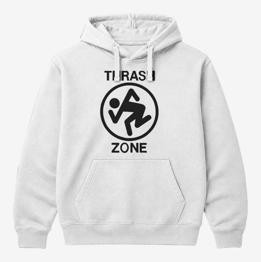 Polerón Canguro Blanco de Thrash Zone DRI