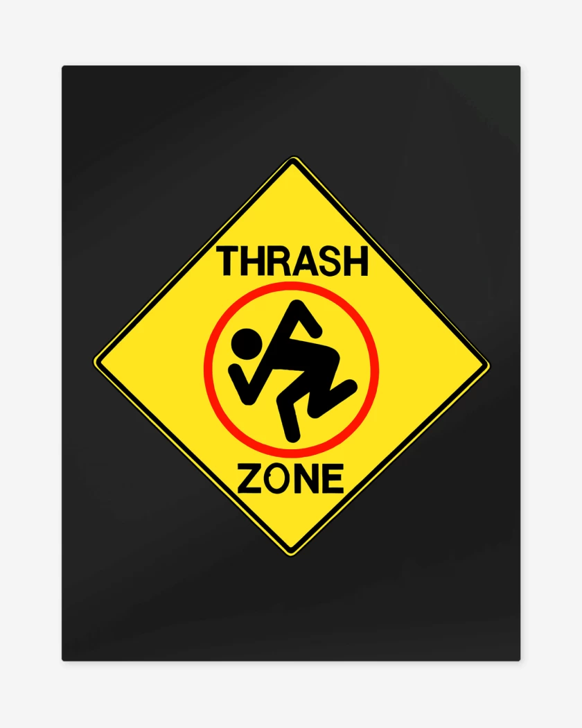 Print metalico Negro de Dirty Rotten Thrash