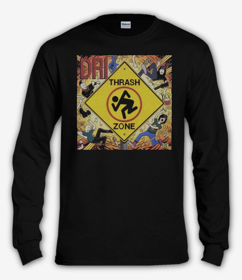 Polera manga larga Negro de D.R.I. Thrash Zone