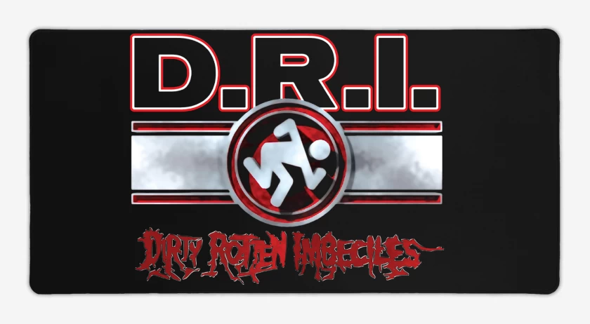 Mouse pad Gamer Negro de D.R.I DIRTY ROTTEN IMBECILES
