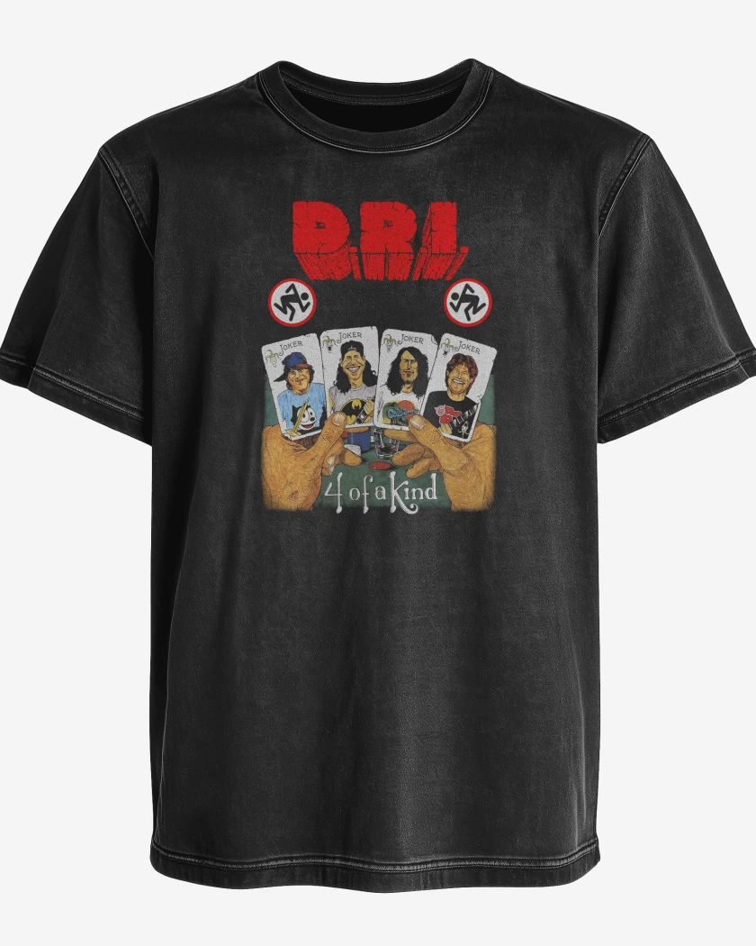 Polera desgastada D.R.I. 4 OF A KIND