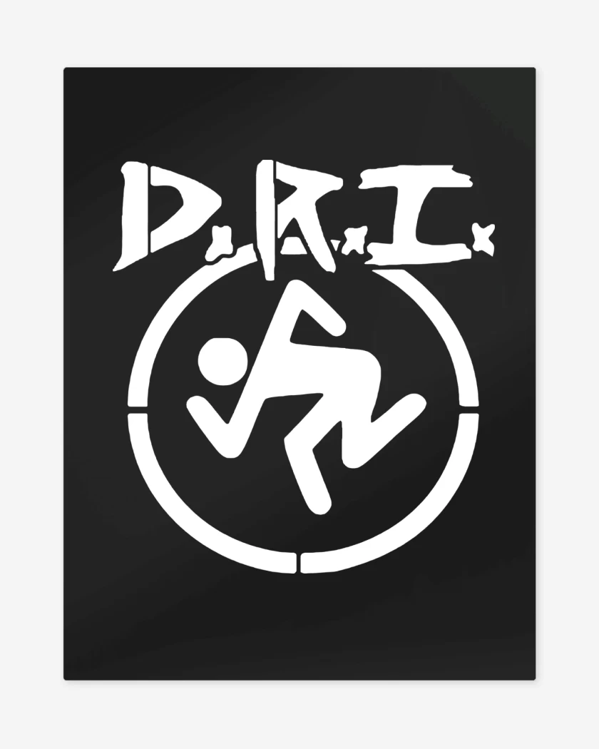 Print metalico Negro de DRI LOGO