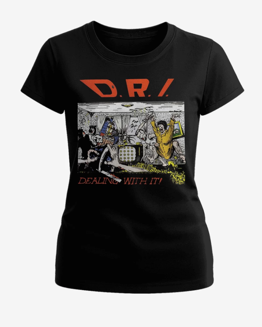 Polera de Mujer Negro de DEALING WITH IT DRI