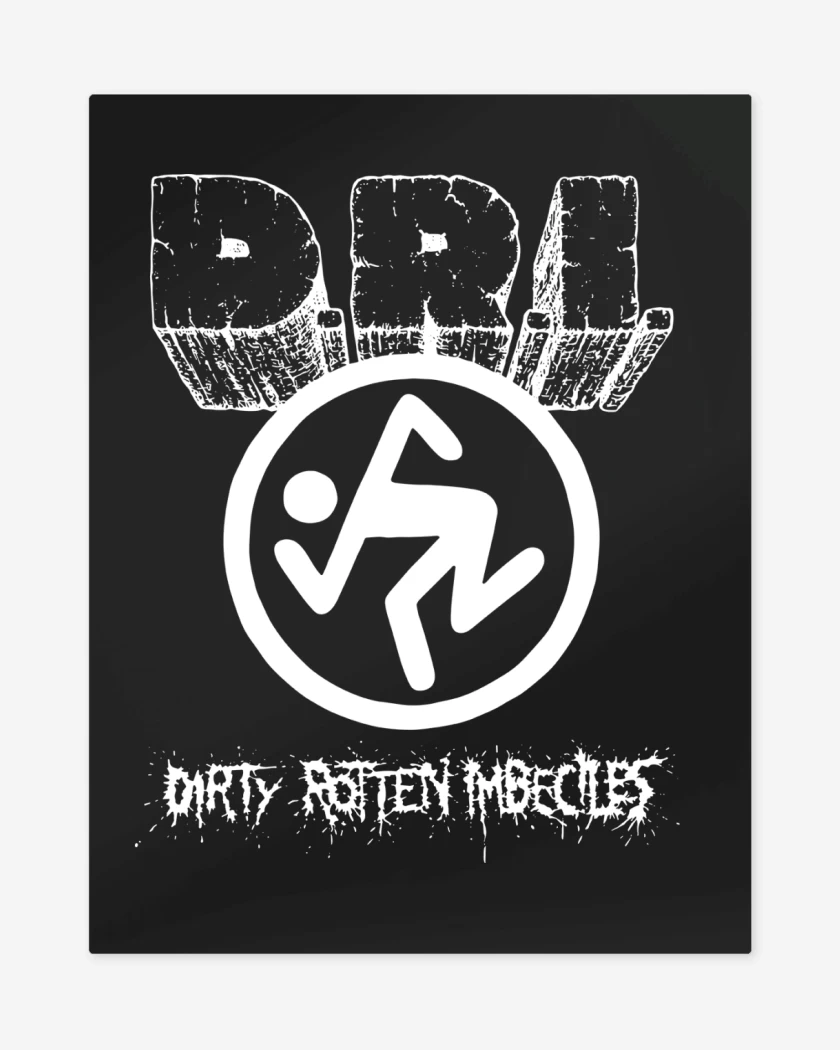 Print metalico Negro de Dirty Rotten Imbeciles B