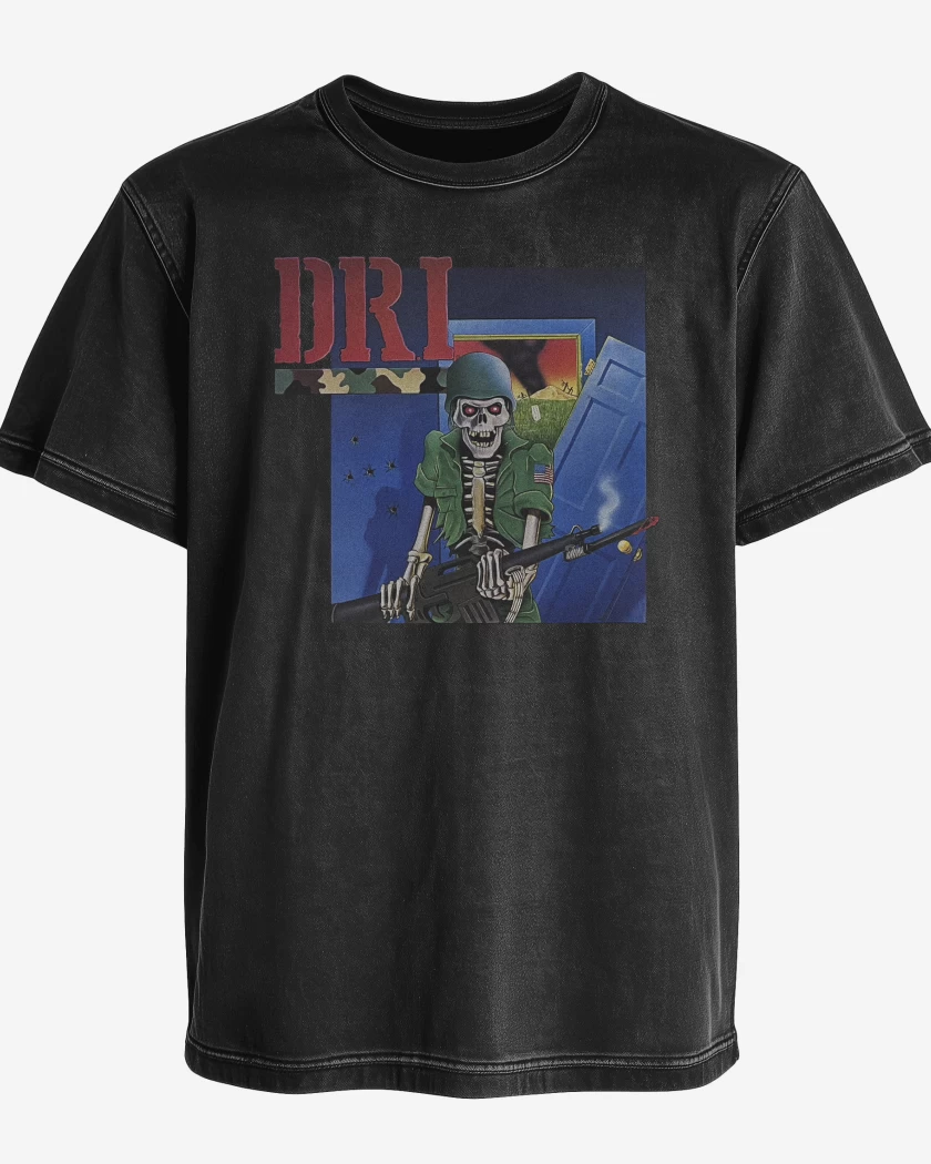 Polera desgastada Negro de DRI LP