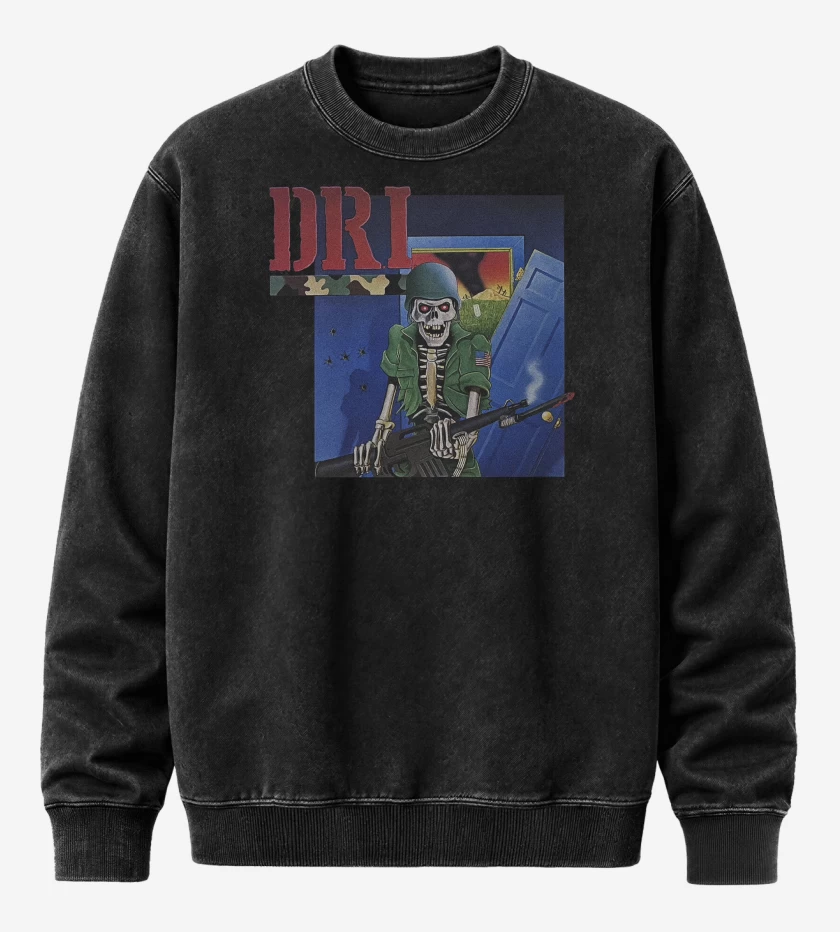 Poleron Polo Acid Wash Negro de DRI LP