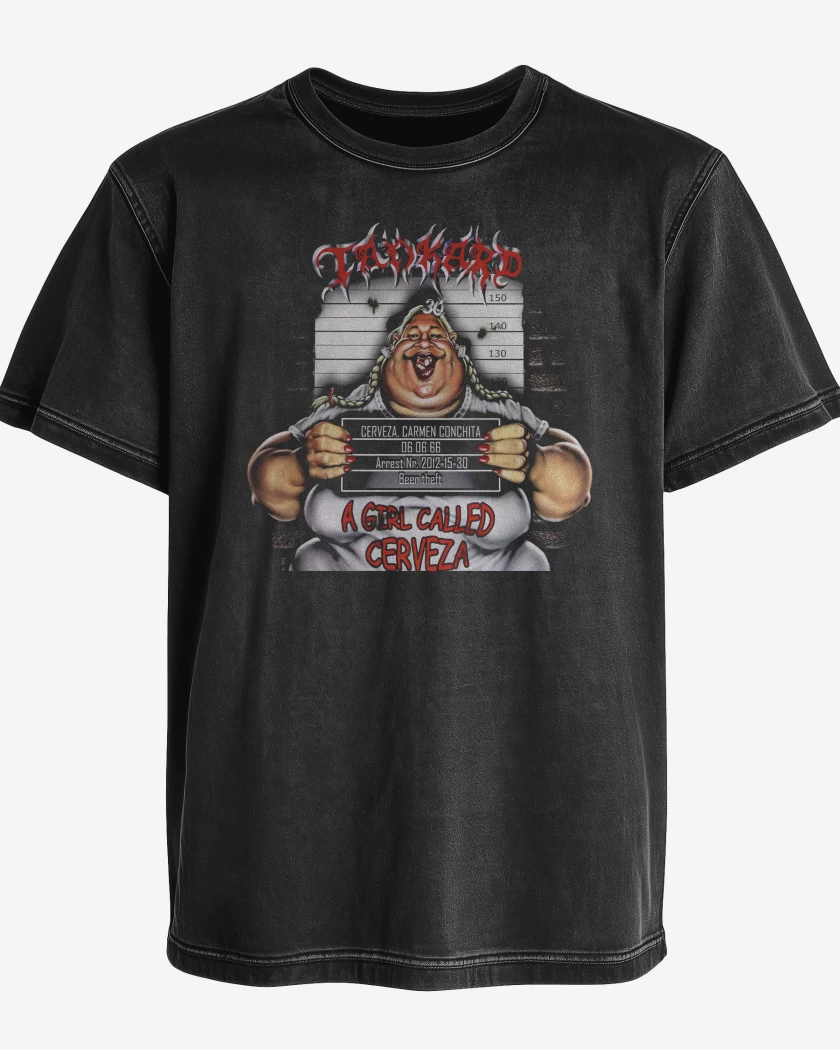 Polera desgastada Tankard A Girl Called Cerveza