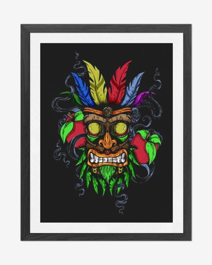 Cuadro decorativo Negro de Aku aku