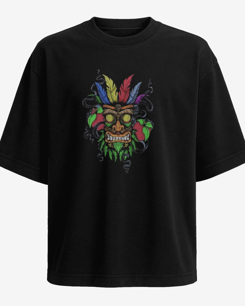 Polera Oversize Negro de Aku aku