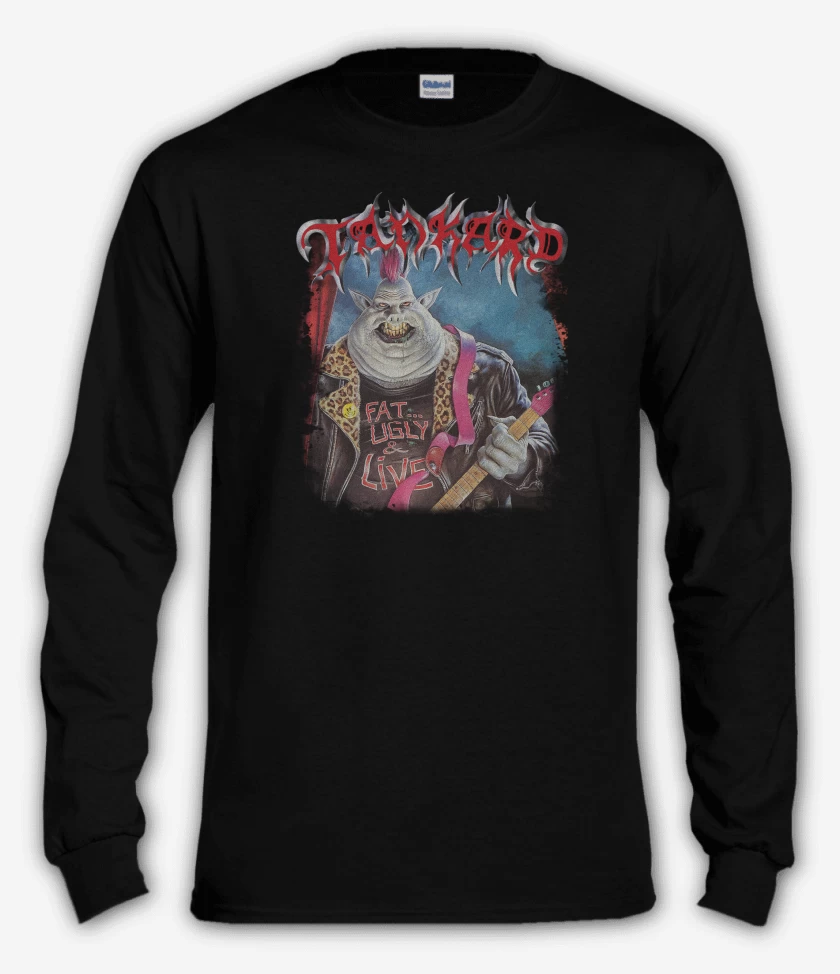 Polera manga larga Tankard Fat Ugly and Live