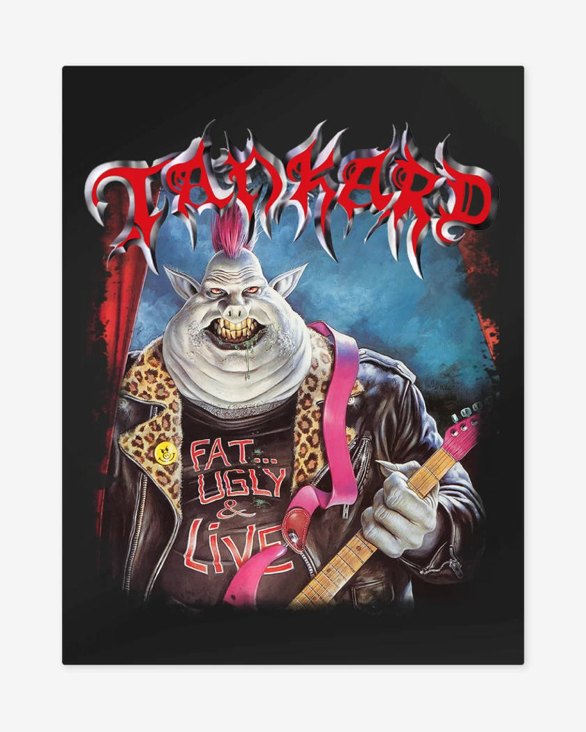 Print metalico Negro de Tankard Fat Ugly and Live