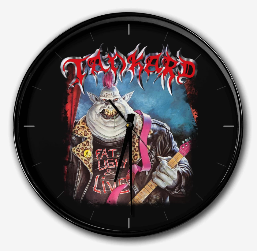Reloj Negro de Tankard Fat Ugly and Live