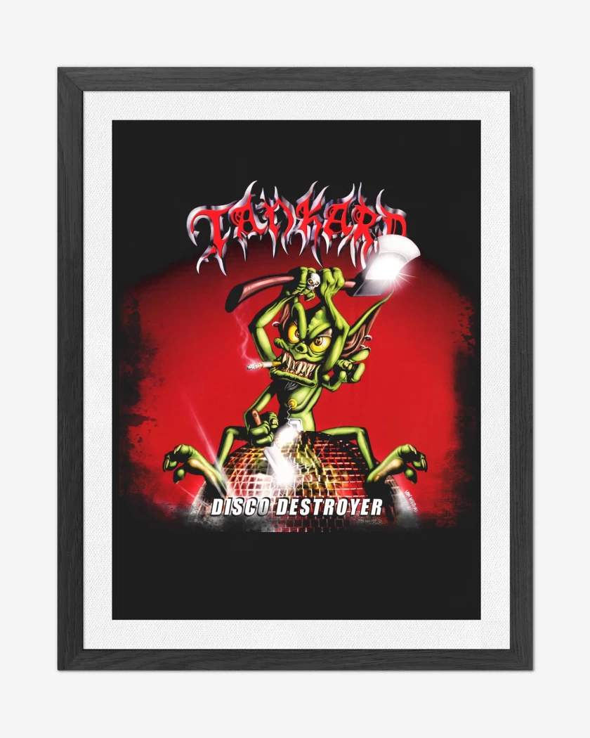 Cuadro decorativo Negro de Tankard Disco Destroyer