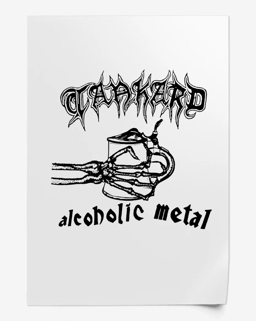 Print Tankard Alcoholic Metal N