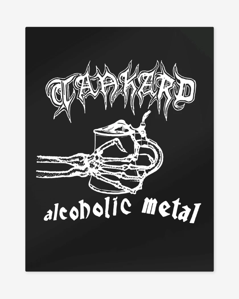Print metalico Negro de Tankard Alcoholic Metal 