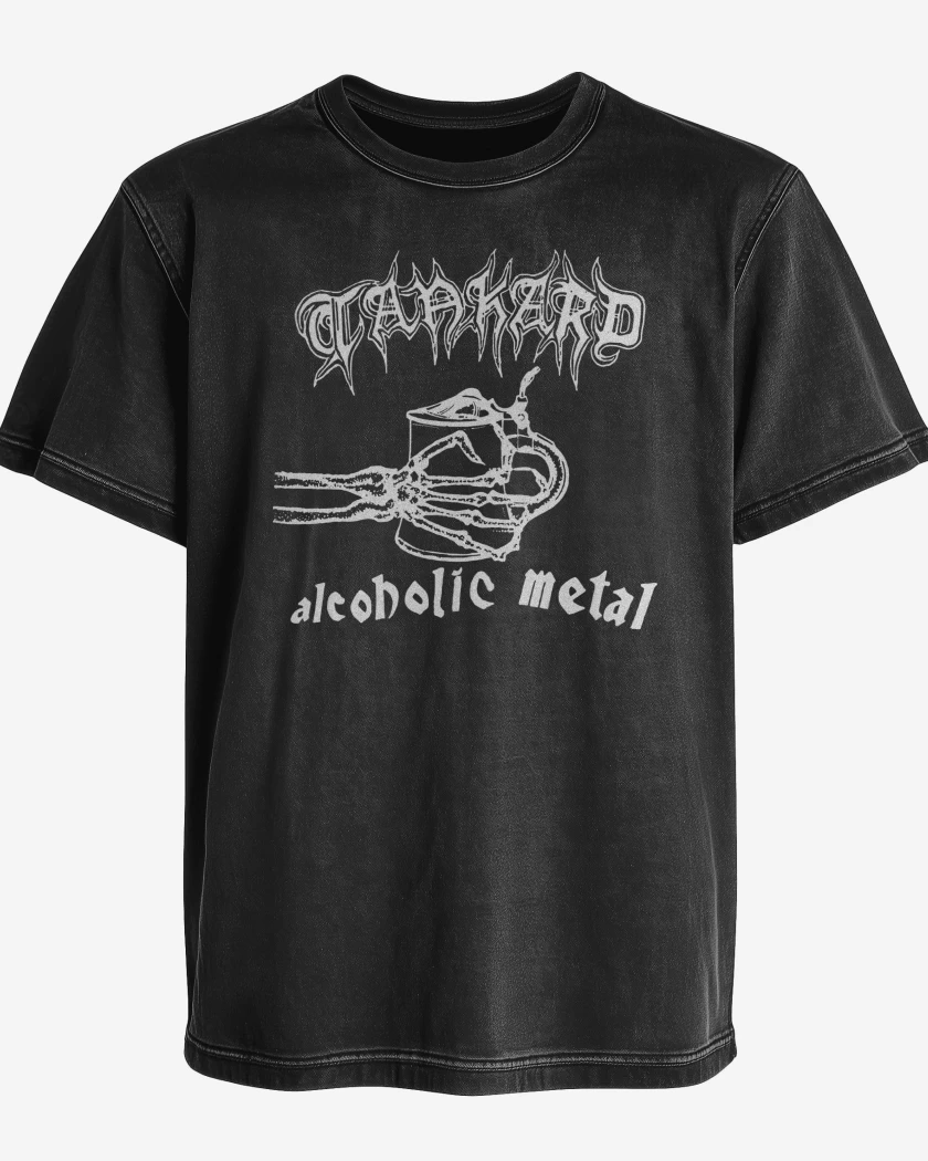Polera desgastada Tankard Alcoholic Metal 