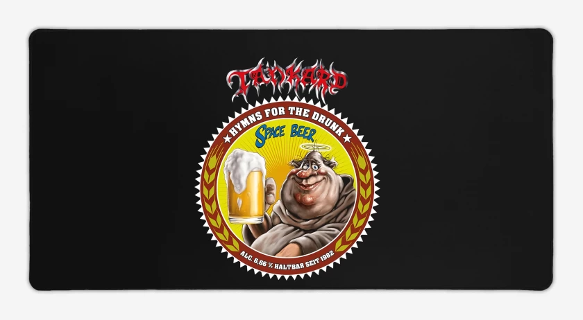 Mouse pad Gamer Negro de Tankard Space Beer