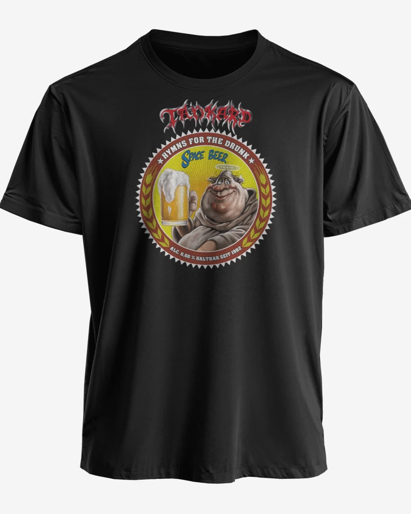 Polera premium Negro de Tankard Space Beer