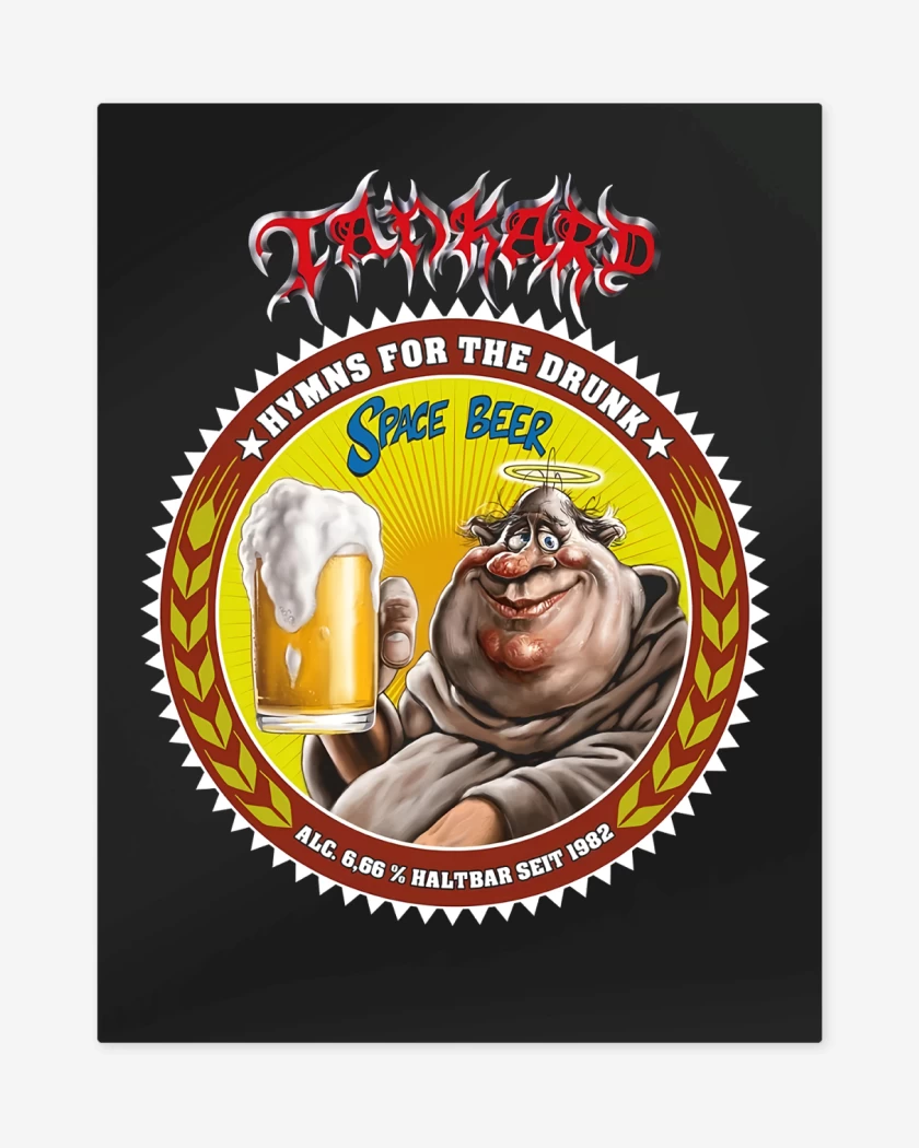 Print metalico Negro de Tankard Space Beer