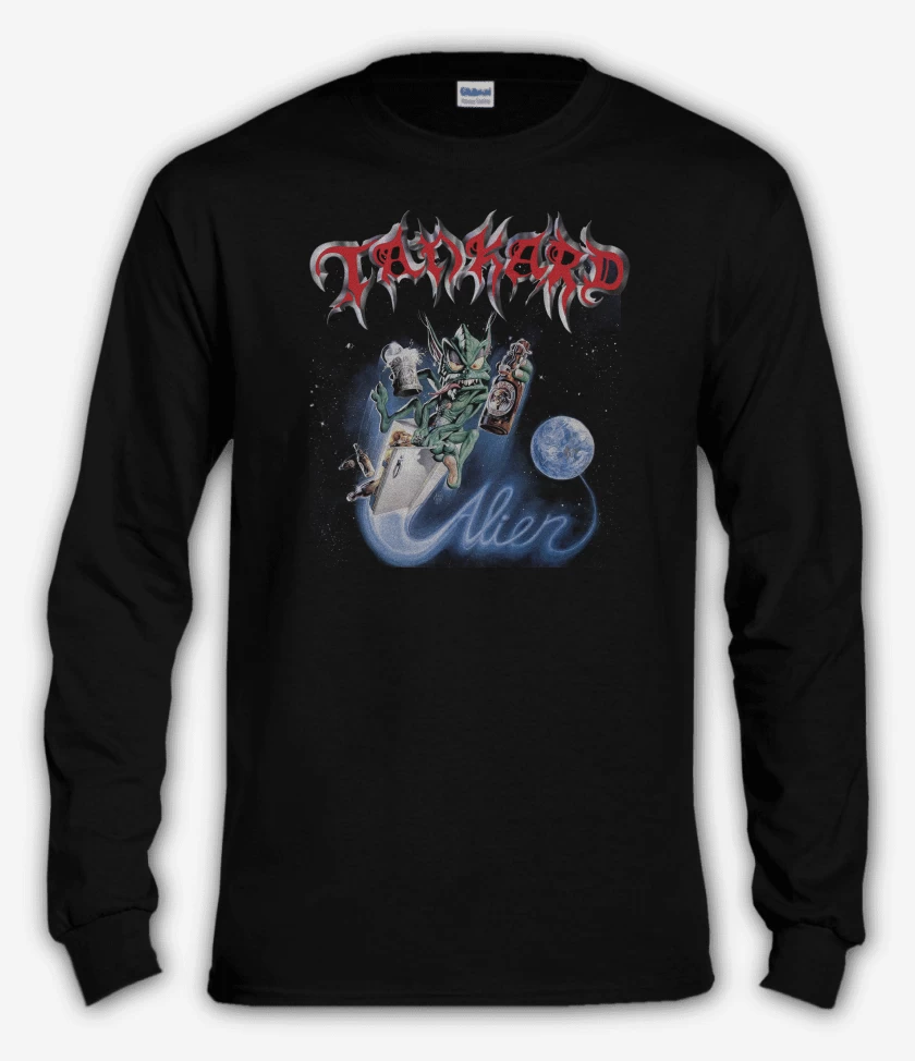 Polera manga larga Negro de Tankard Alien