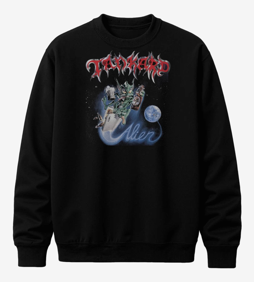 Poleron polo Negro de Tankard Alien