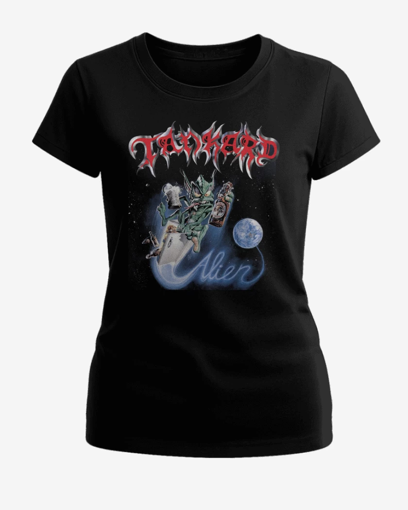 Polera de Mujer Negro de Tankard Alien