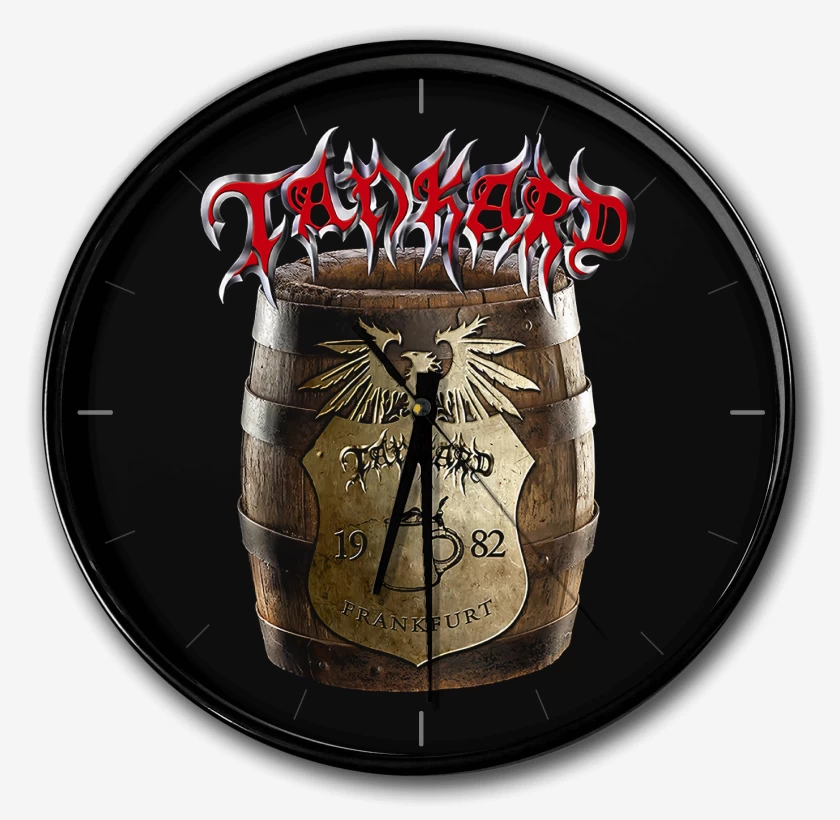 Reloj Negro de Tankard Barril