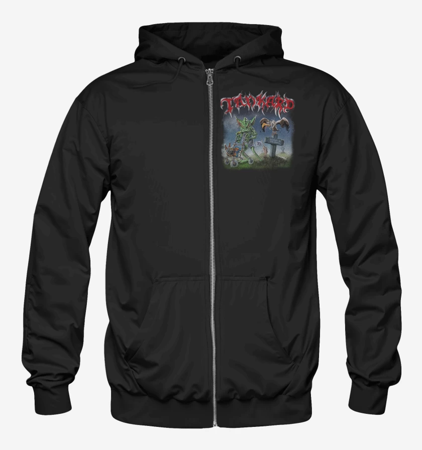 Poleron Canguro con cierre Tankard One Foot in The Grave 