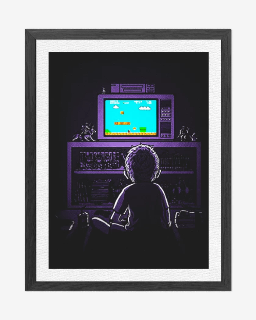 Cuadro decorativo Negro de Little gamer