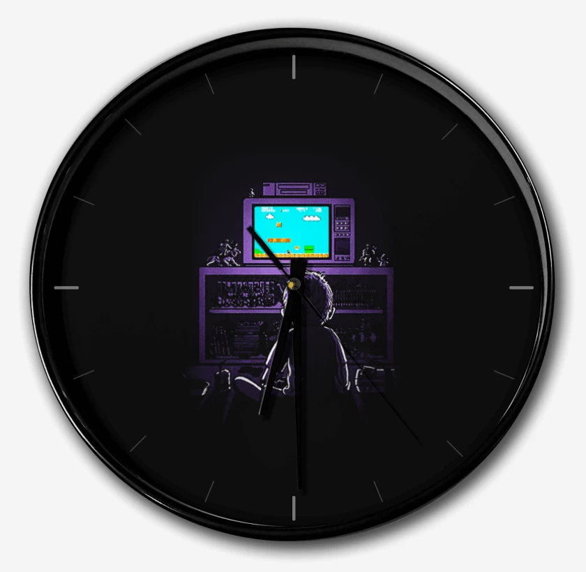 Reloj Negro de Little gamer