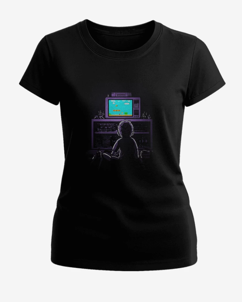 Polera de Mujer Negro de Little gamer