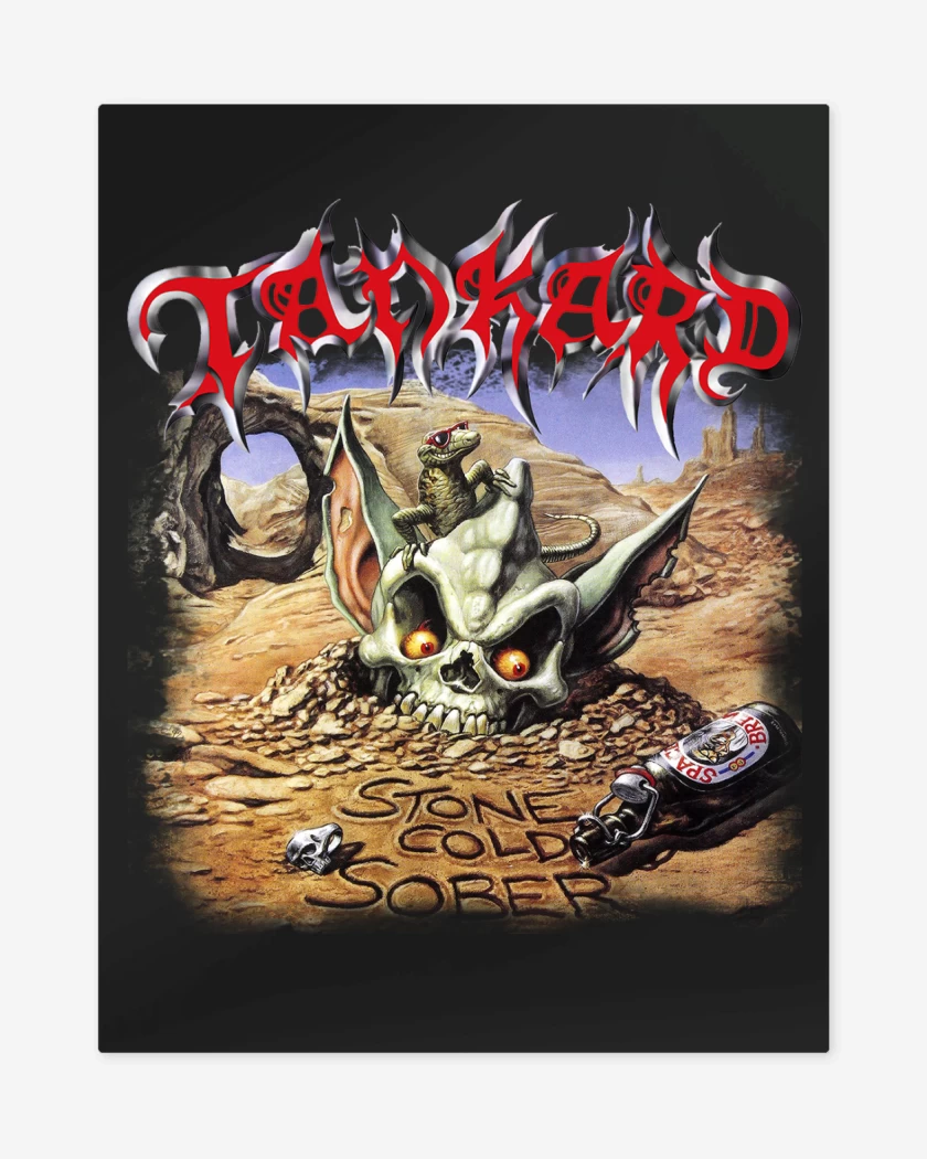 Print metalico Negro de Tankard Stone Cold Sober