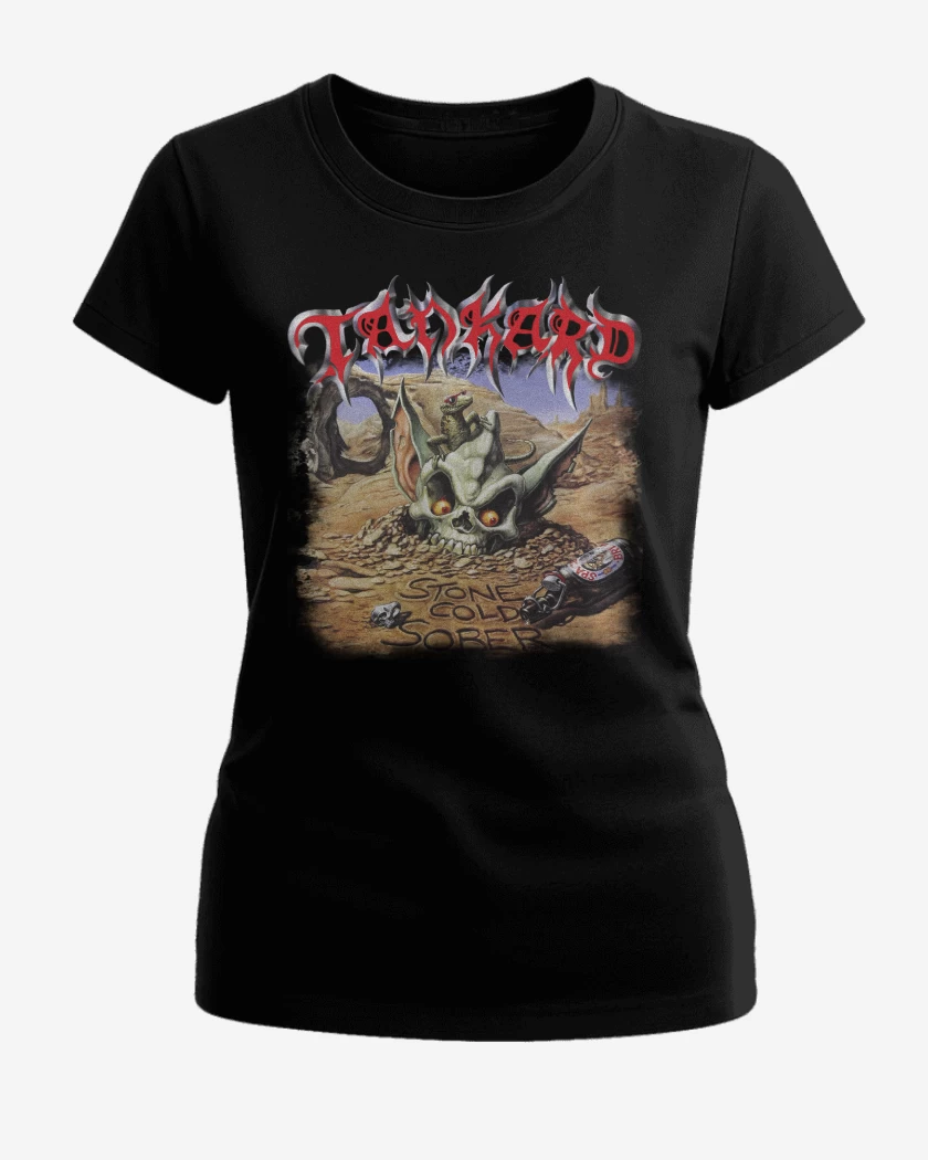 Polera de Mujer Negro de Tankard Stone Cold Sober