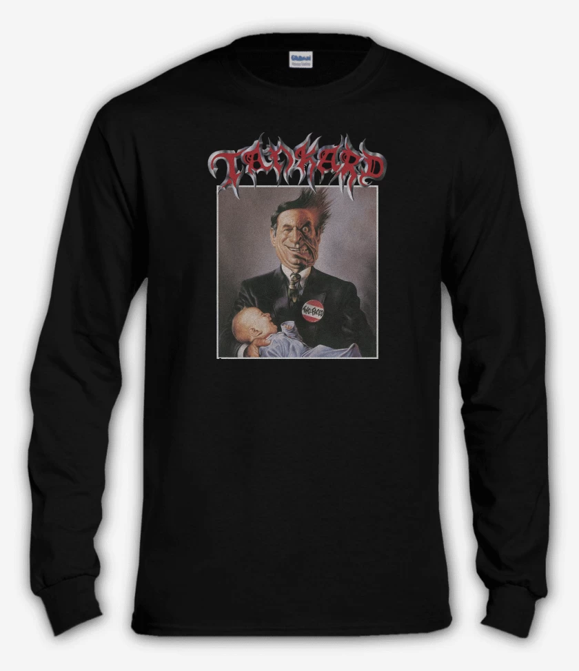 Polera manga larga Negro de Tankard Two Faced