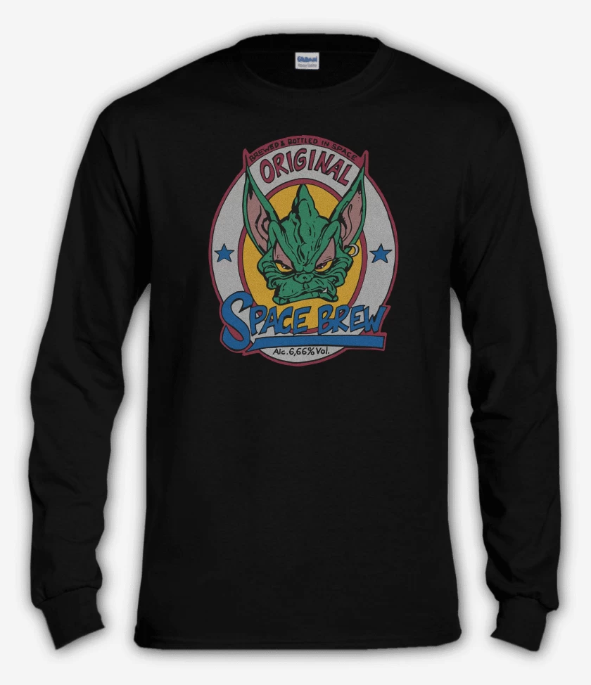 Polera manga larga Negro de Tankard Space Brew