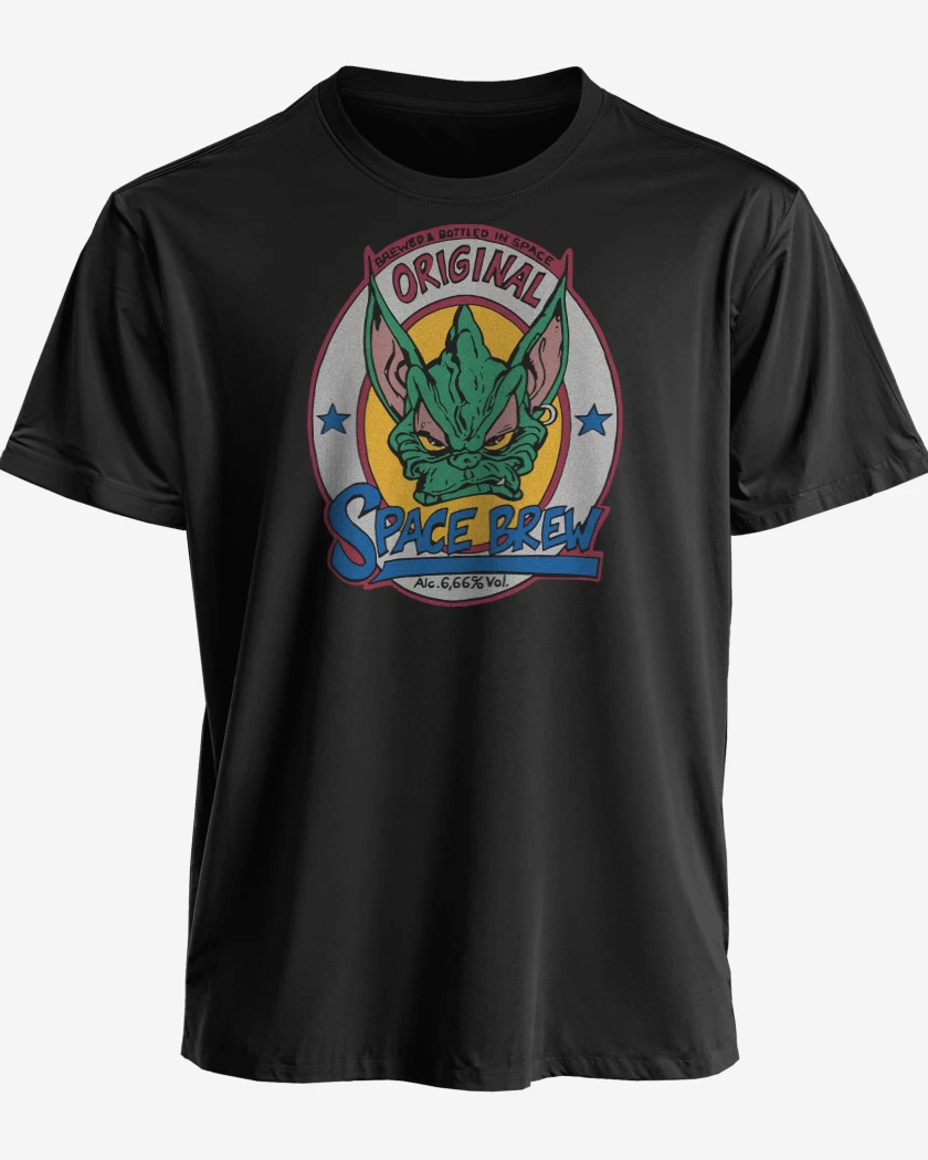 Polera premium Negro de Tankard Space Brew