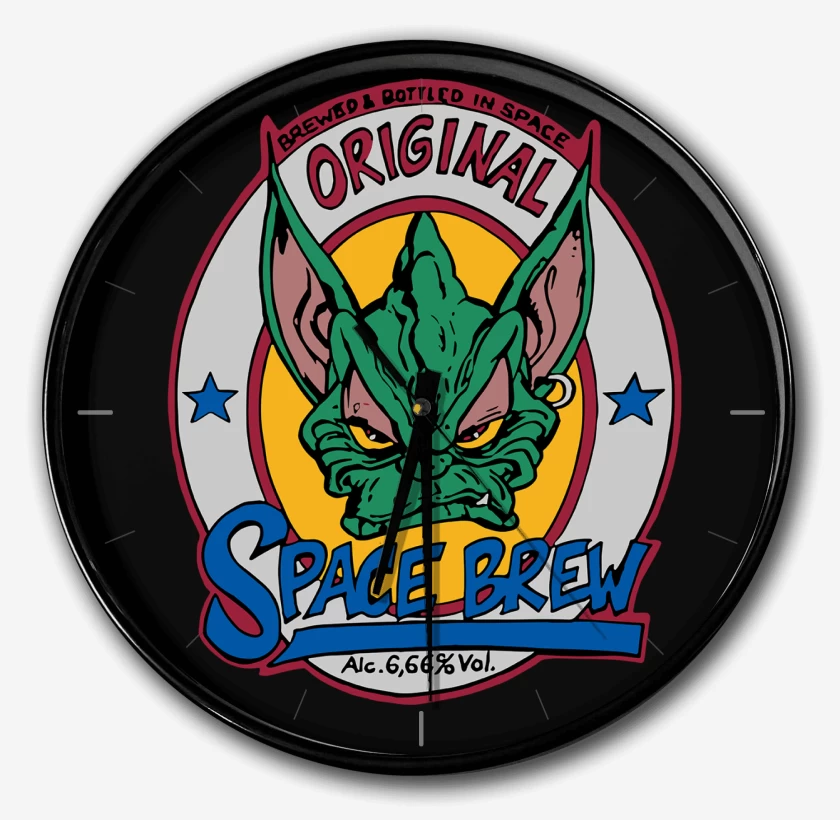 Reloj Negro de Tankard Space Brew
