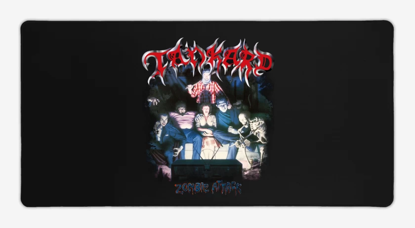 Mouse pad Gamer Negro de Tankard Zombie Attack