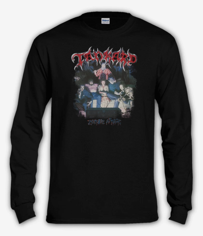 Polera manga larga Negro de Tankard Zombie Attack