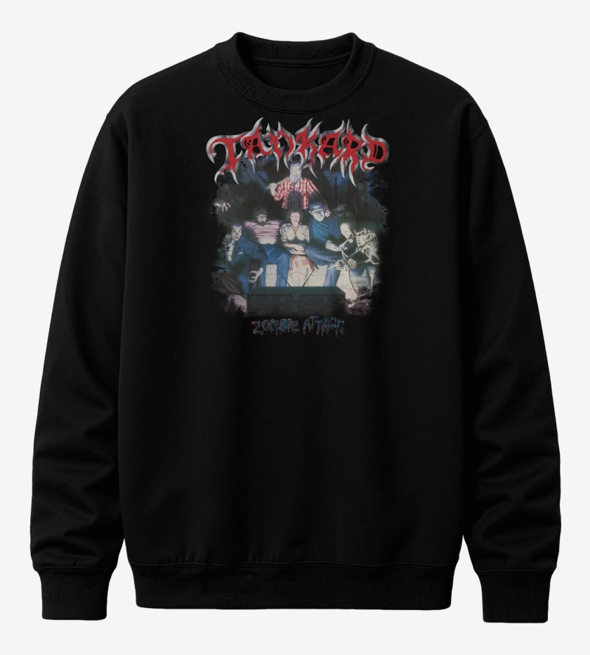 Poleron polo Negro de Tankard Zombie Attack